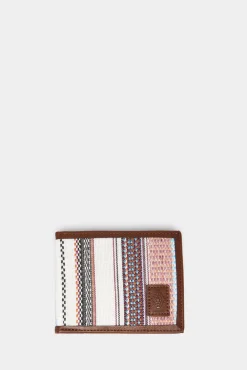 * Cartera Billetera Tejido Etnico Tostado Hot