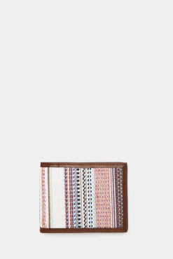 * Cartera Billetera Tejido Etnico Tostado Hot