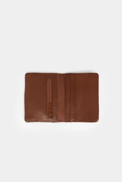 * Cartera Slim Tejido Etnico Tostado Clearance
