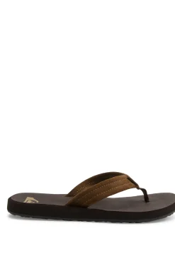 Quiksilver Carver Suede Core - Sandalias Para Hombre Marron Medio New