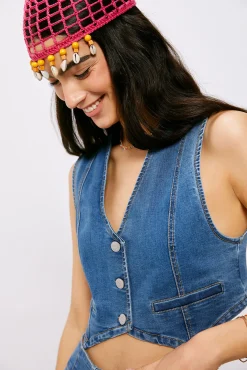 High Spirits Chaleco 0011 Azul Medio Outlet