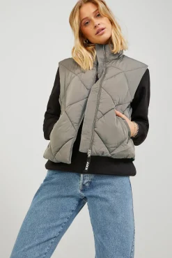 Jack & Jones Chaleco Acolchado Marron Medio Online