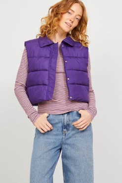 Jack & Jones Chaleco Acolchado Morado Best