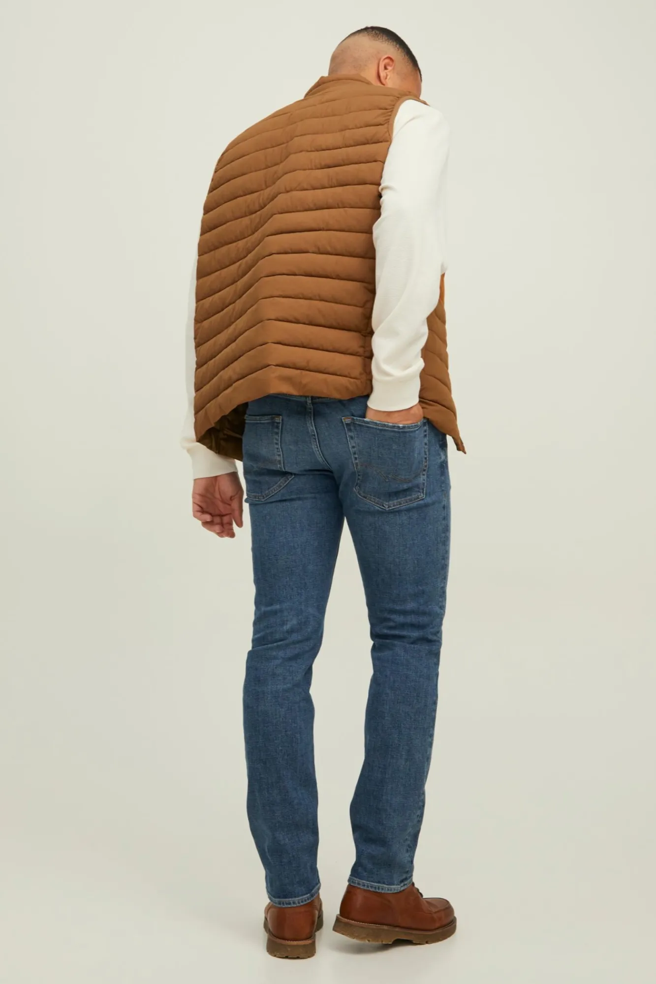 Jack & Jones Chaleco Acolchado Marron Medio Outlet