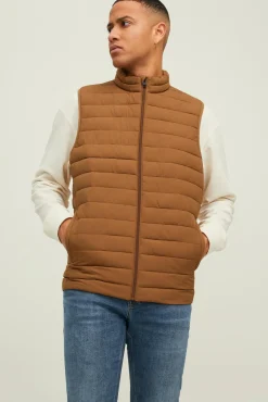 Jack & Jones Chaleco Acolchado Marron Medio Outlet