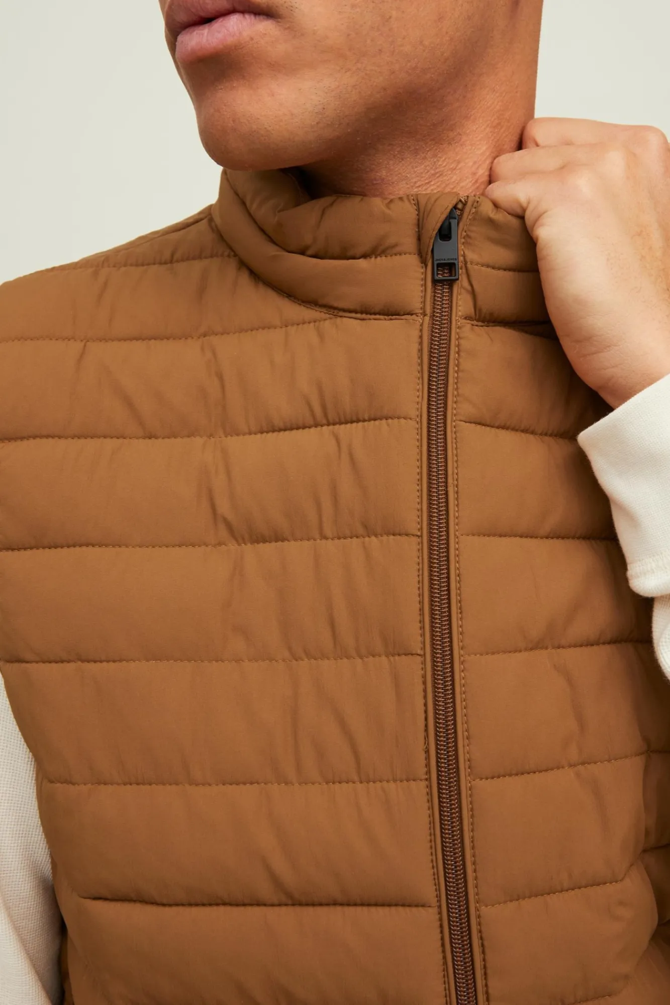 Jack & Jones Chaleco Acolchado Marron Medio Outlet