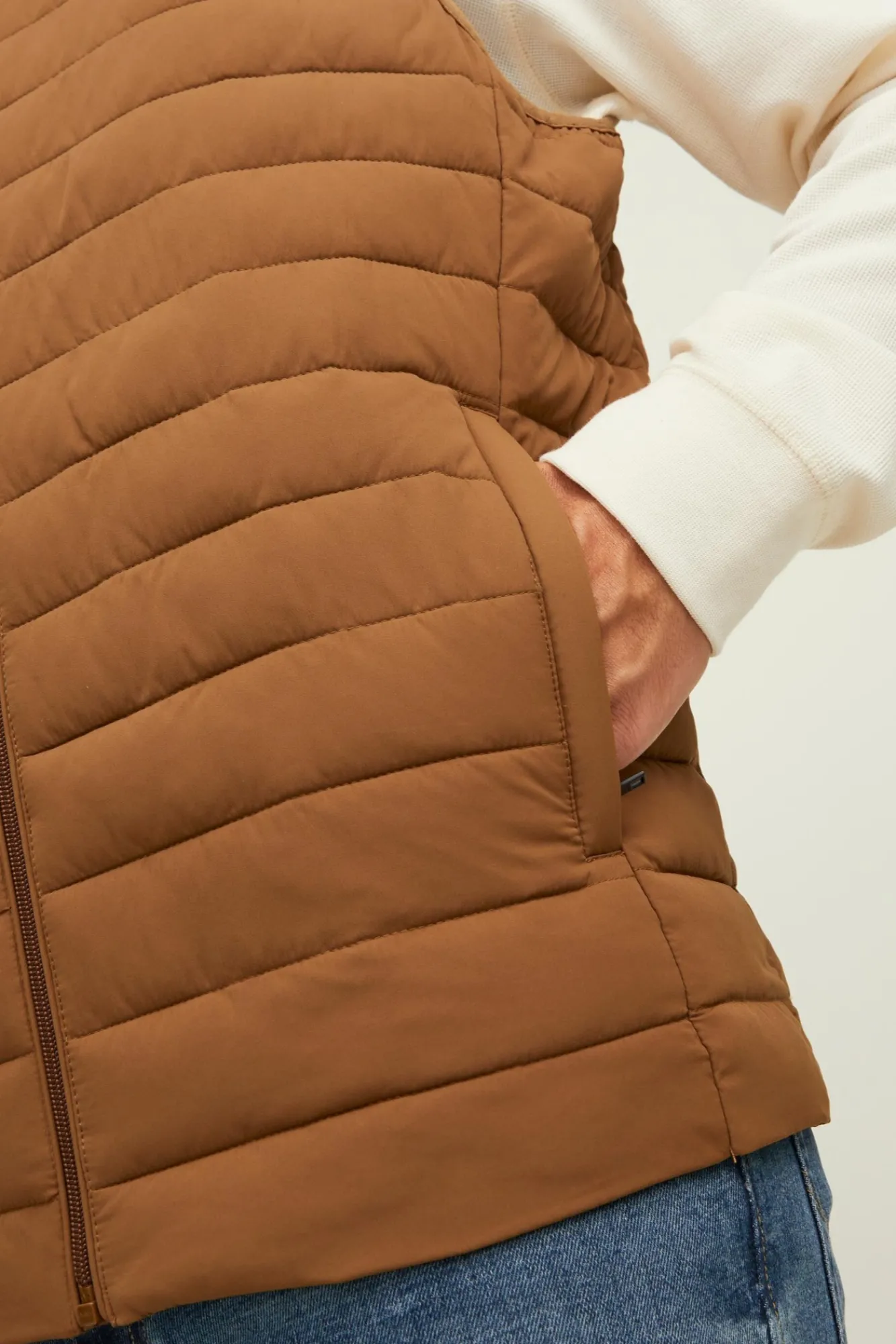 Jack & Jones Chaleco Acolchado Marron Medio Outlet