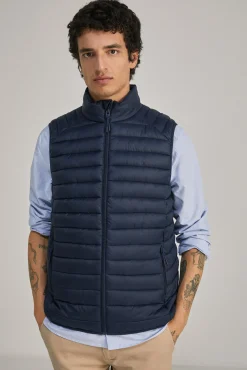 * Chaleco Acolchado Azul Oscuro Discount