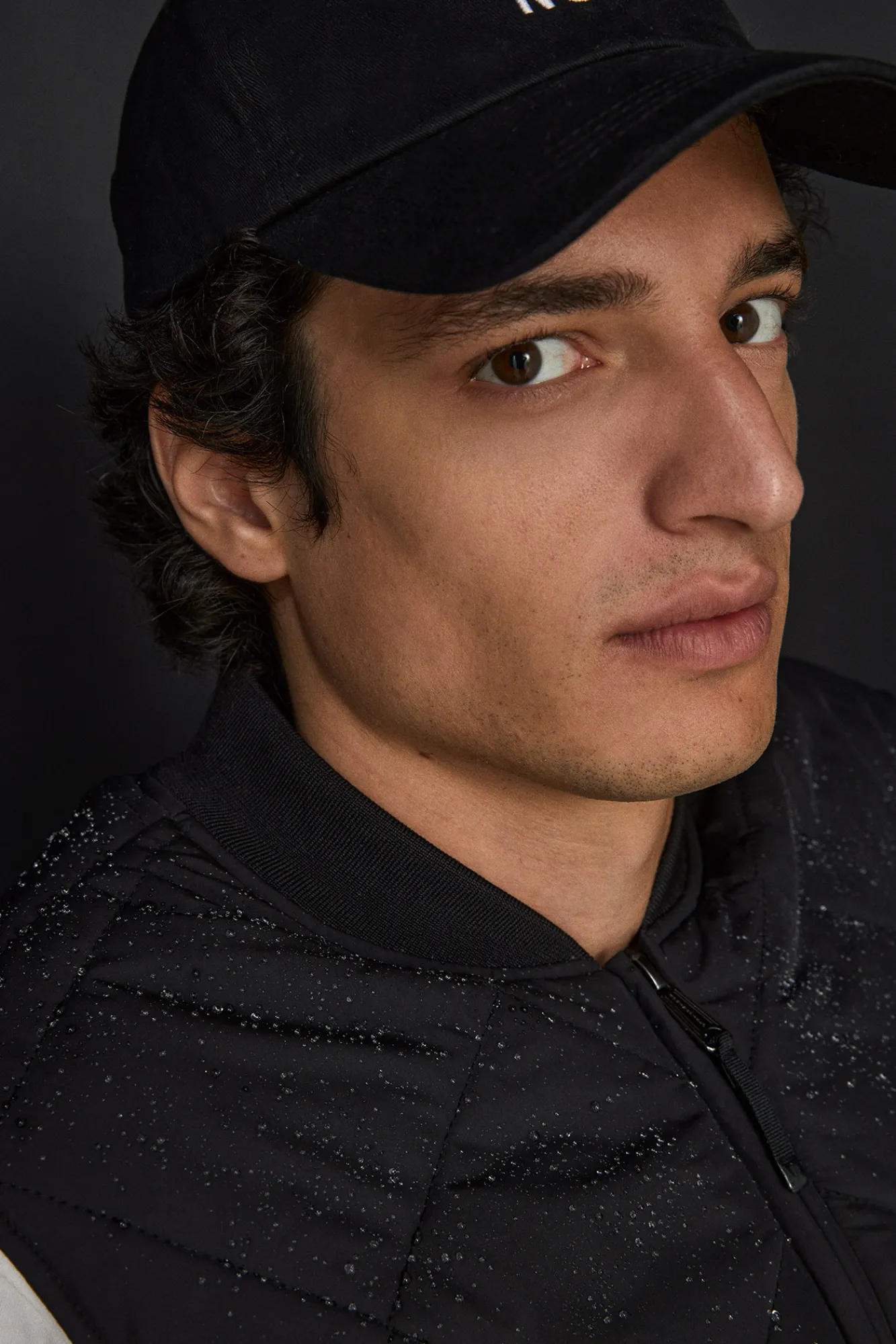 * Chaleco Acolchado Cuello Bomber Negro Best