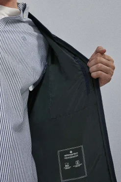 * Chaleco Acolchado Cuello Bomber Navy