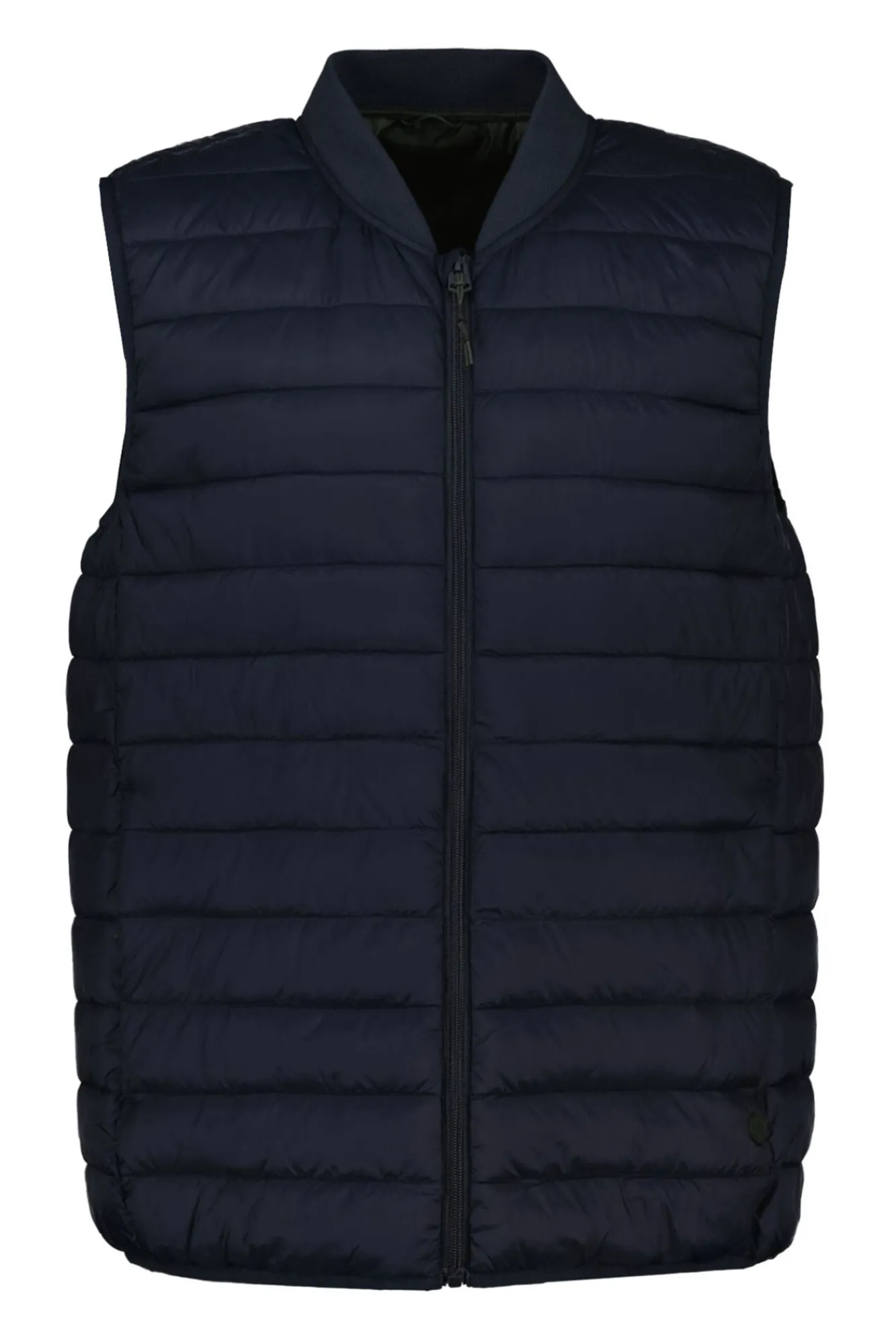* Chaleco Acolchado Cuello Bomber Navy