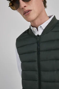 * Chaleco Acolchado Cuello Bomber Botella Discount
