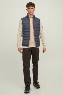 Jack & Jones Chaleco Capucha Gris Medio Hot