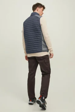 Jack & Jones Chaleco Capucha Gris Medio Hot