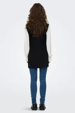 JDY Chaleco De Cuello Solapa Negro New