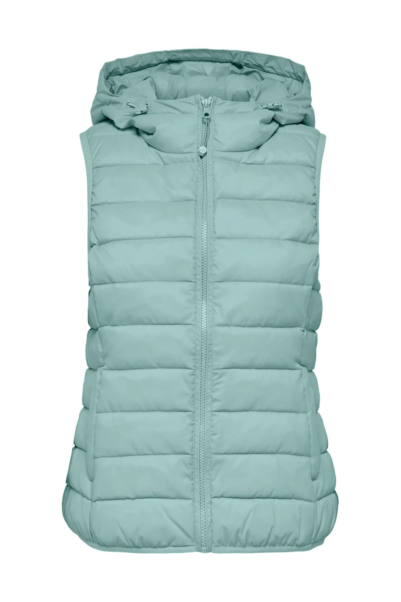Only Chaleco De Mujer Ultraligero Con Capucha Azul Medio Sale