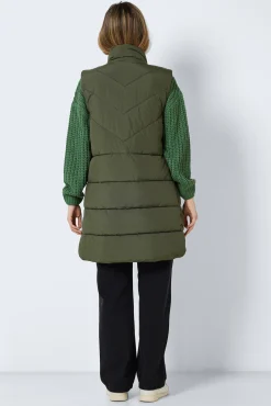 Noisy May Chaleco Largo Acolchado Verde Sale