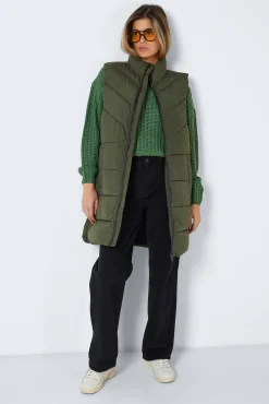 Noisy May Chaleco Largo Acolchado Verde Sale