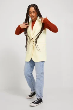 Jack & Jones Chaleco Largo Tejido Tayloring Marron New