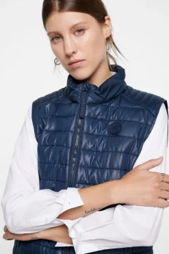 Pepe Jeans Chaleco Mujer Acolchado Navy Online