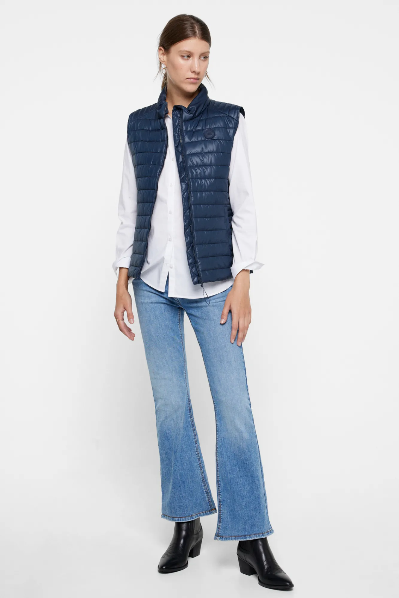 Pepe Jeans Chaleco Mujer Acolchado Navy Online