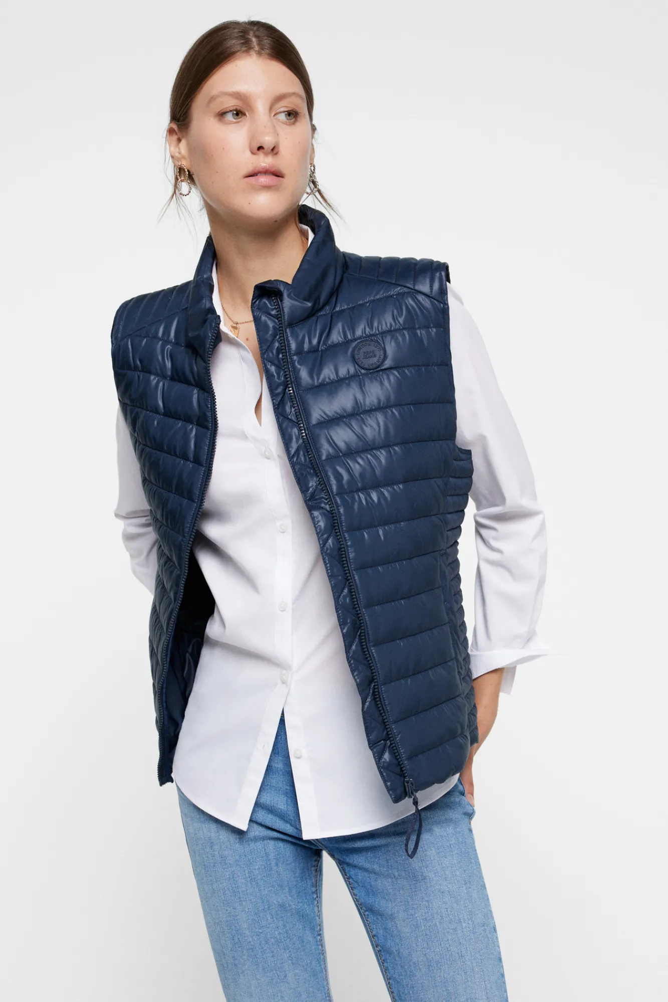 Pepe Jeans Chaleco Mujer Acolchado Navy Online