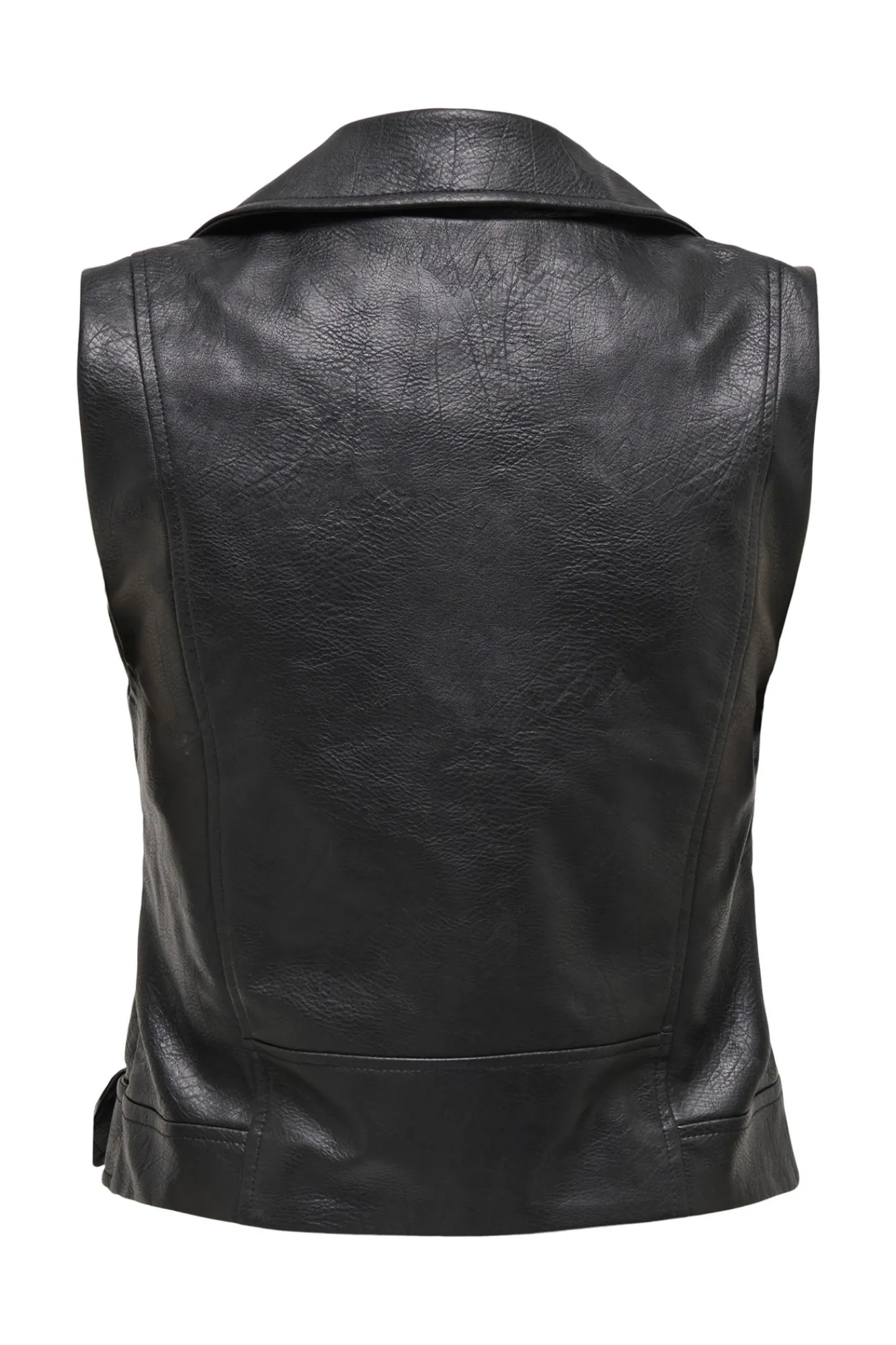 Only Chaleco Mujer Polipiel Negro Outlet