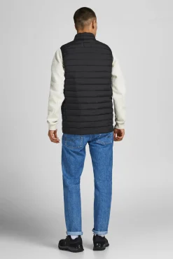 Jack & Jones Chaleco Puffer Negro Discount