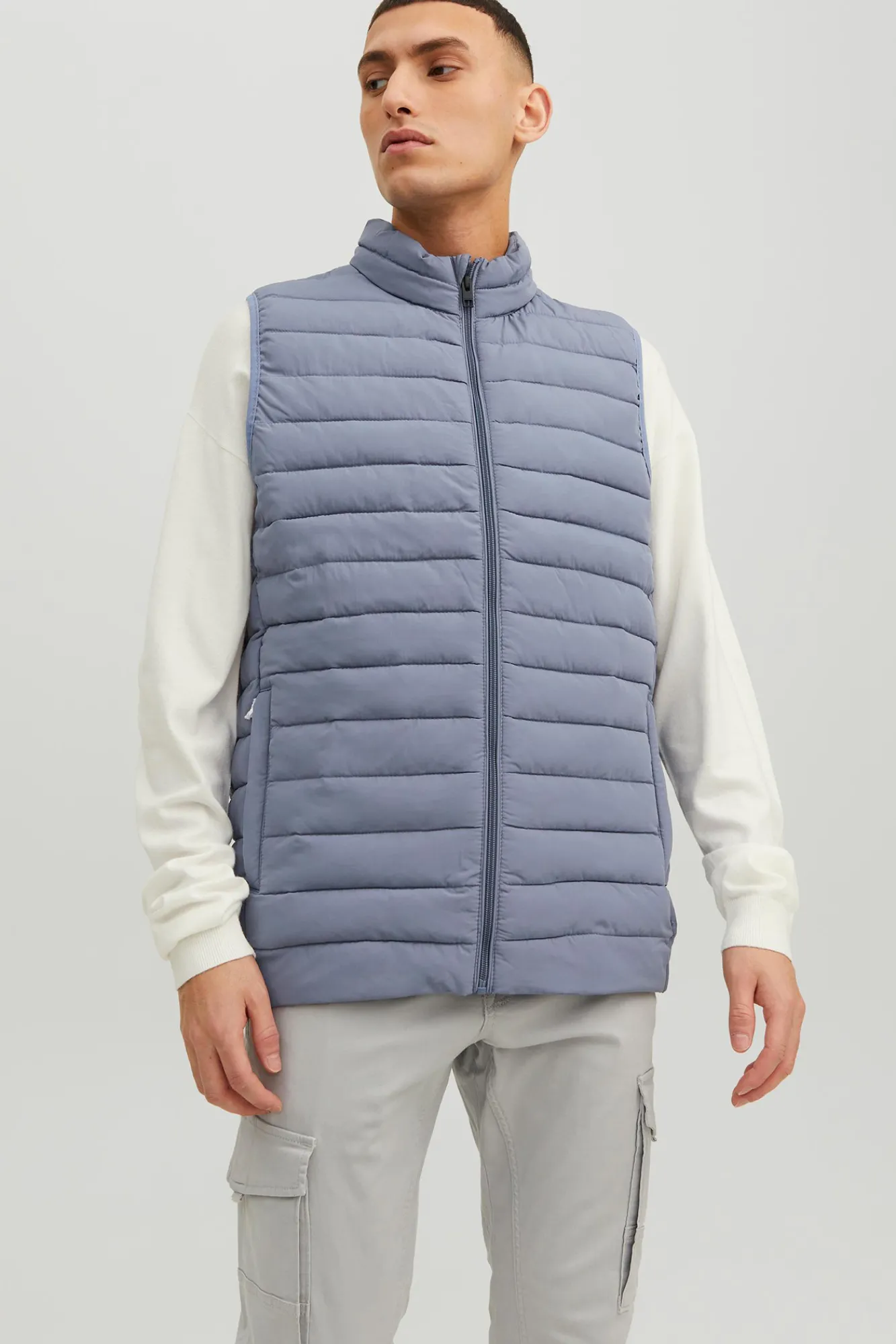 Jack & Jones Chaleco Puffer Azul Medio Sale