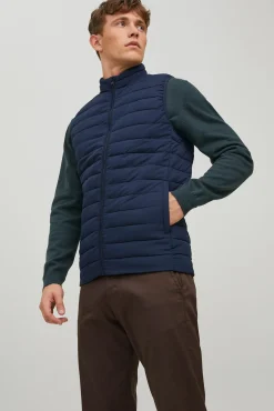 Jack & Jones Chaleco Puffer Navy Clearance