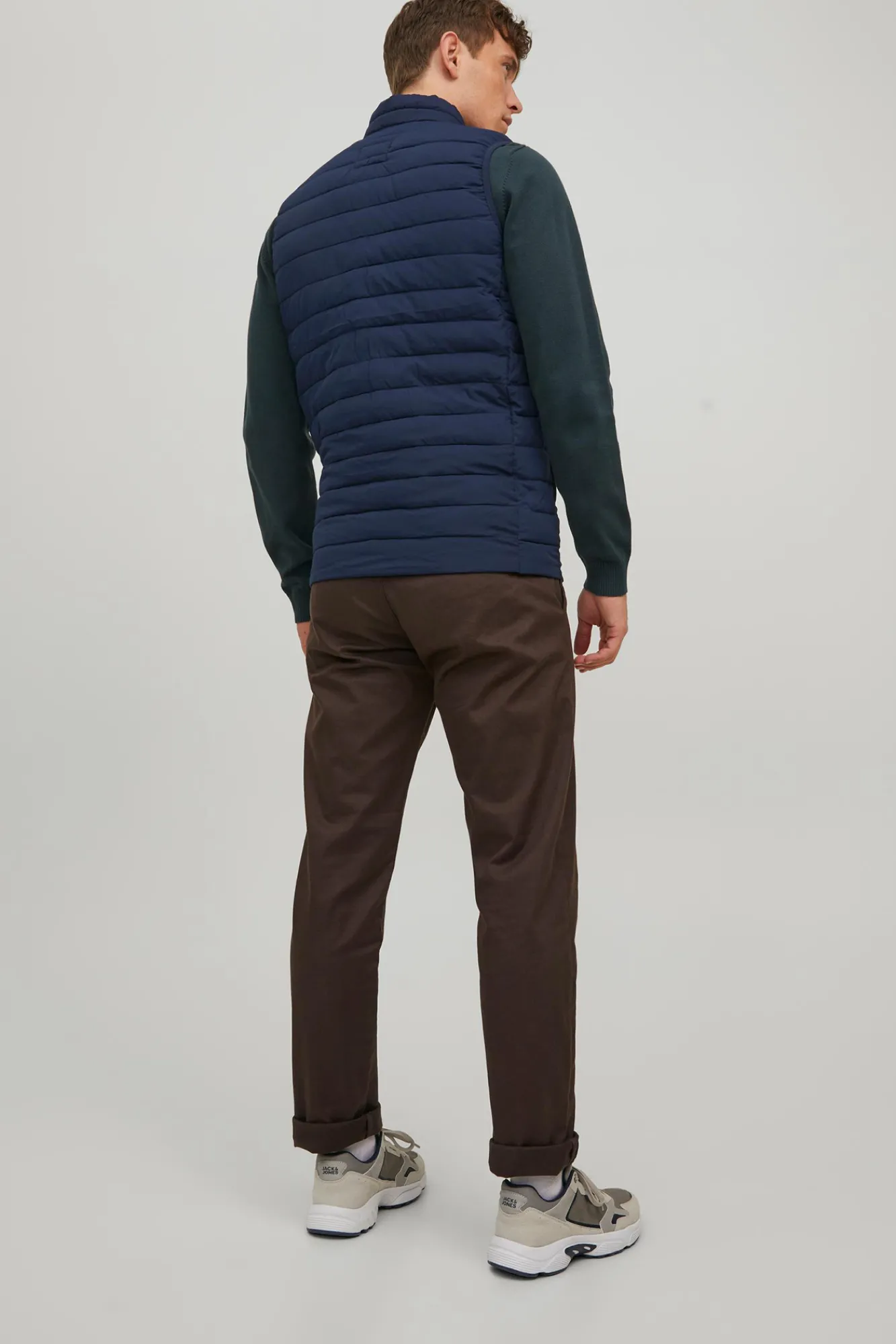 Jack & Jones Chaleco Puffer Navy Clearance