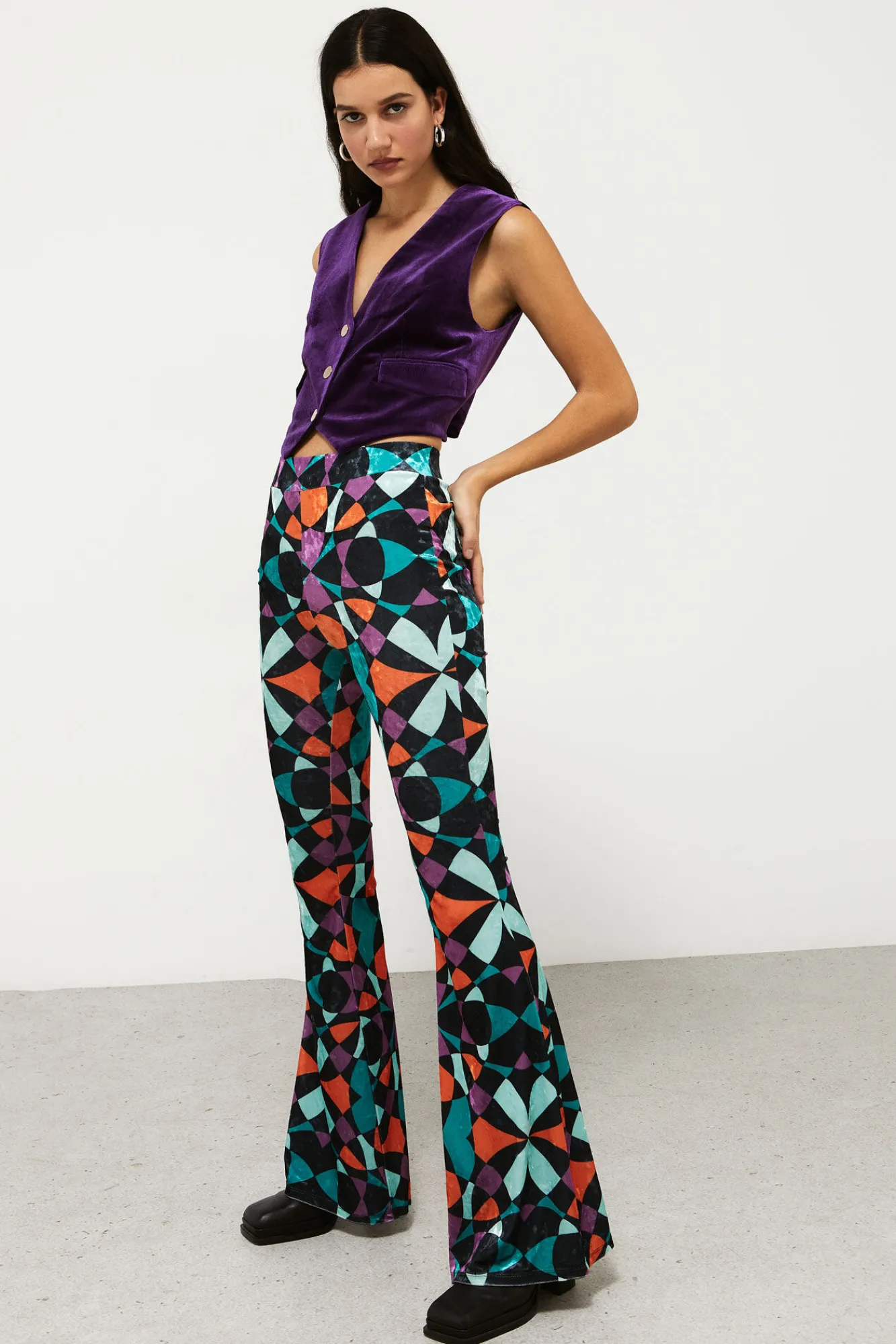 High Spirits Chaleco Terciopelo Morado Hot