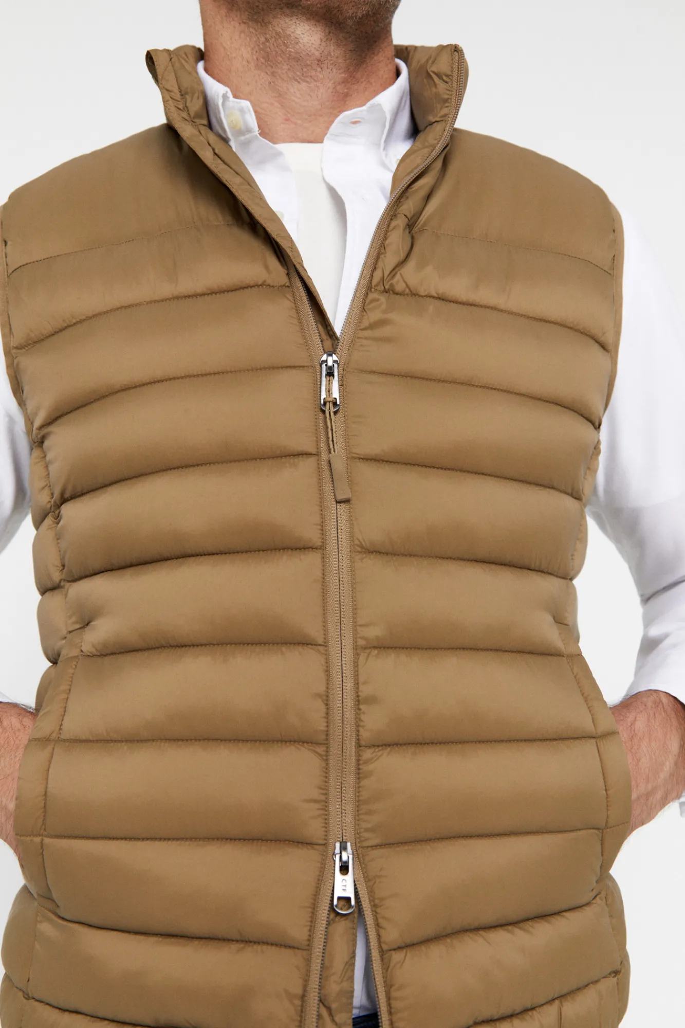 Cortefiel Chaleco Ultraligero Thermolite Beige Clearance