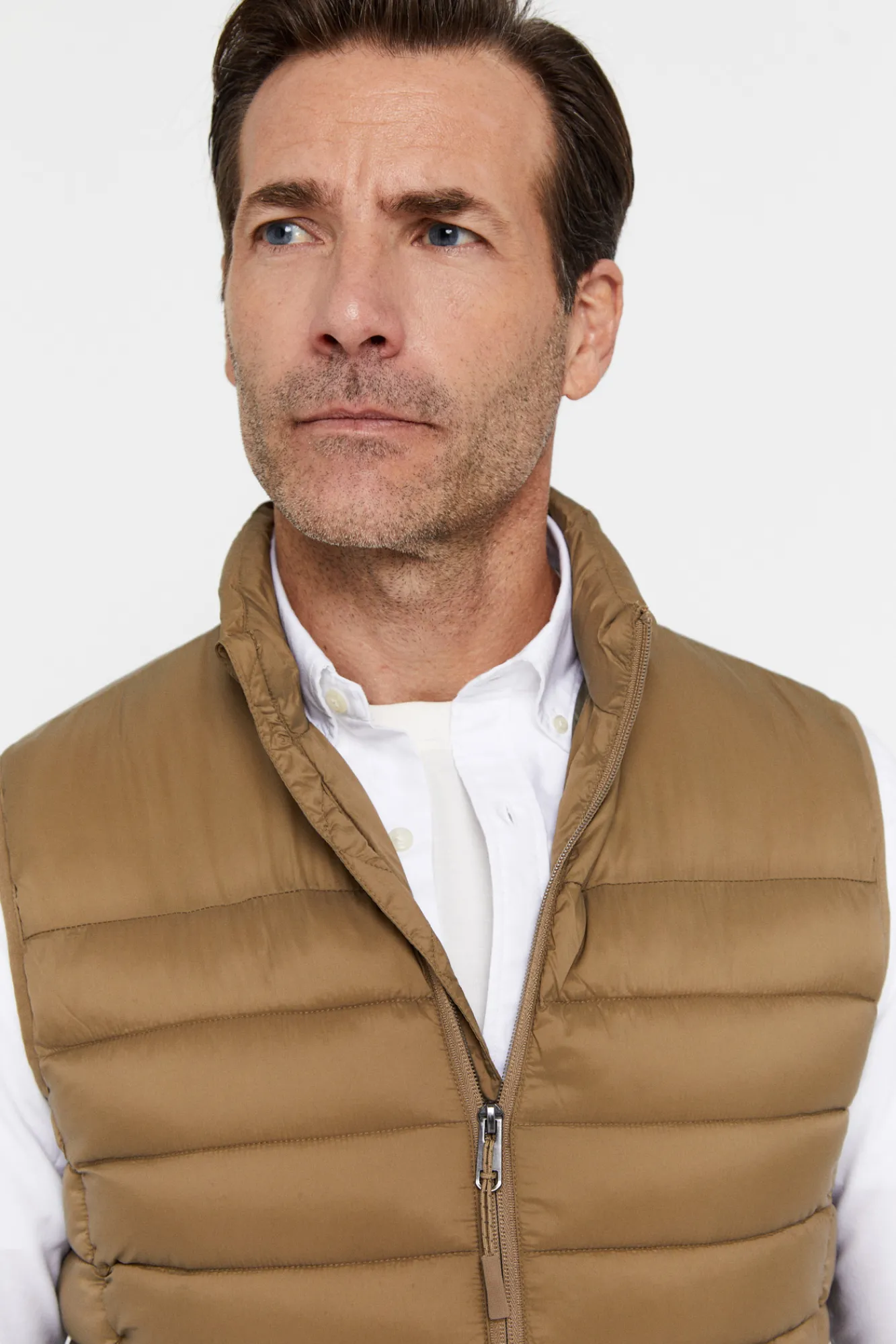 Cortefiel Chaleco Ultraligero Thermolite Beige Clearance