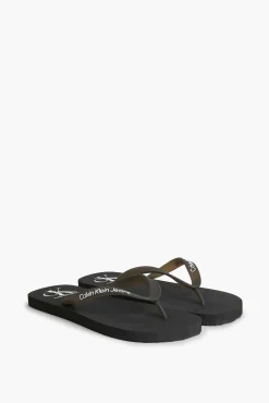 Calvin Klein Chancla Ck Jeans De Hombre Negro Discount