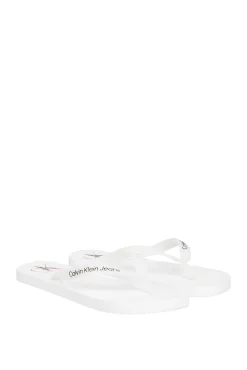 Calvin Klein Chancla Ck Jeans De Hombre Blanco Discount