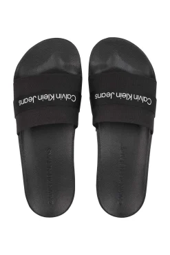 Calvin Klein Chancla Ck Jeans De Hombre Negro Hot