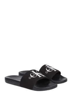 Calvin Klein Chancla Ck Jeans De Mujer Negro Online