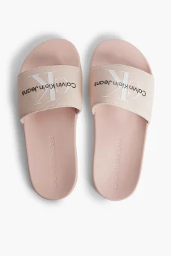 Calvin Klein Chancla Ck Jeans De Mujer Rosa New
