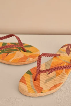 Women'secret Chancla Suela Efecto Textura Estampado Clearance