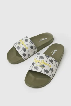 Pepe Jeans Chanclas De Playa Kaki Sale