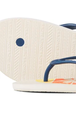 Jack & Jones Chanclas Estampadas Azul Medio Clearance