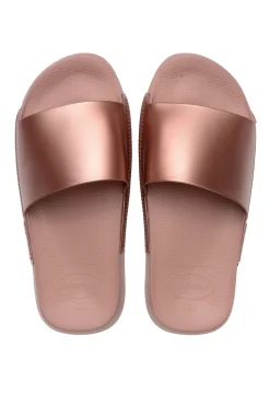 Havaianas Chanclas Hav. Slide Classic Metallic Rosa New
