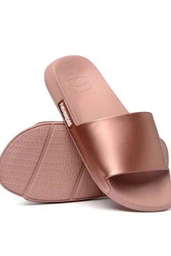 Havaianas Chanclas Hav. Slide Classic Metallic Rosa New
