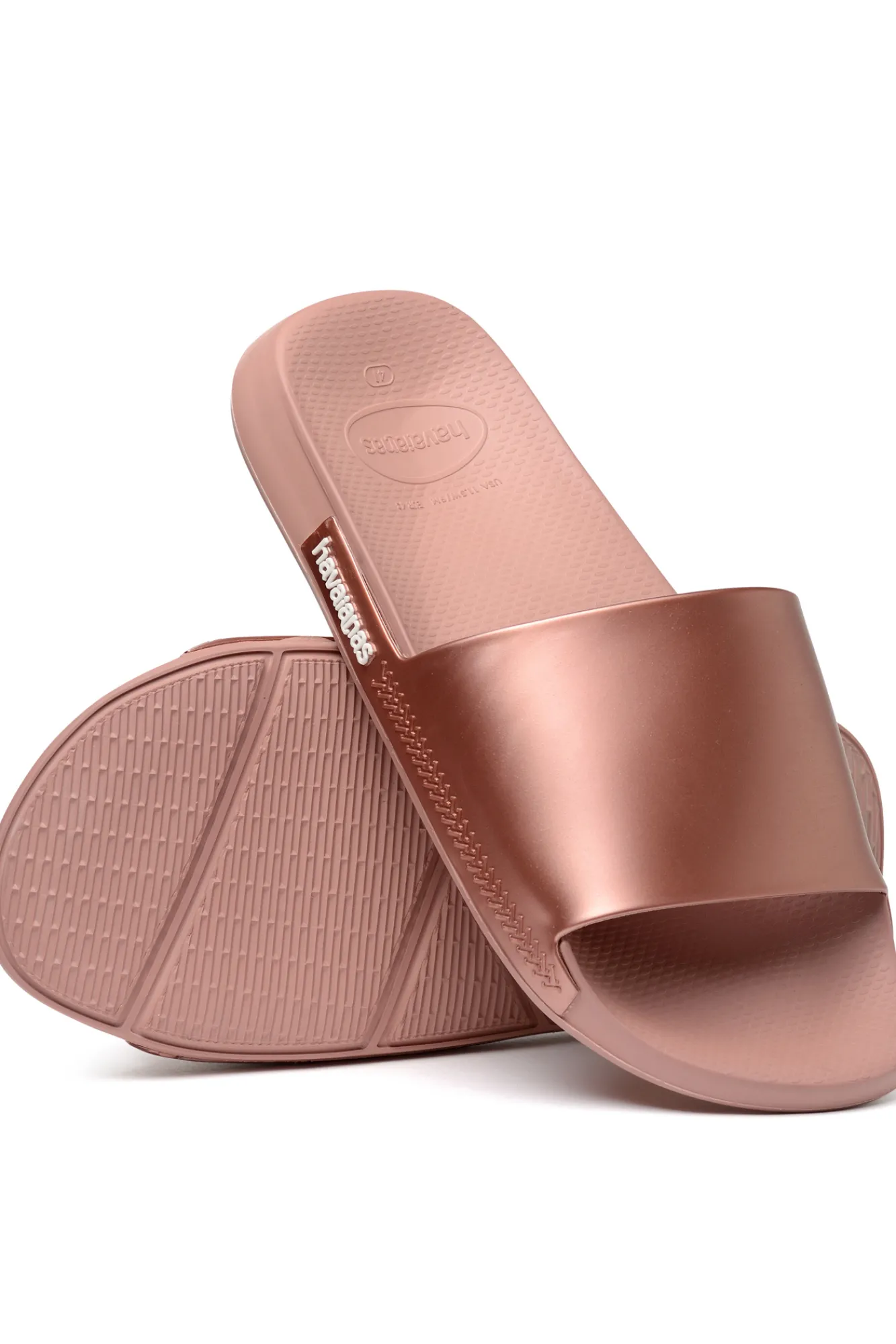 Havaianas Chanclas Hav. Slide Classic Metallic Rosa New