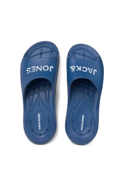 Jack & Jones Chanclas Logo Azul Medio Best