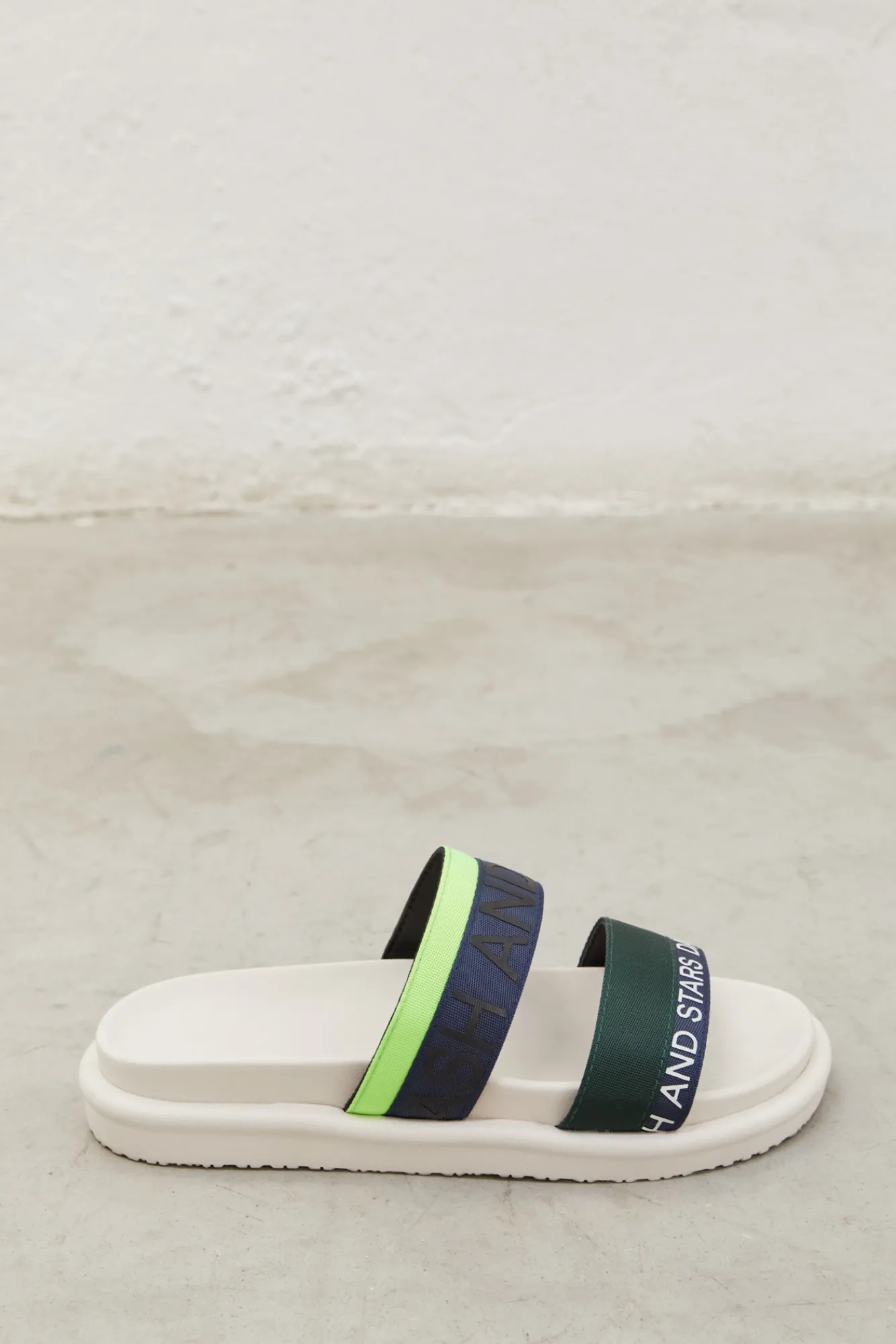 Dash and Stars Chanclas Tiras Multicolor Verde Estampado Best