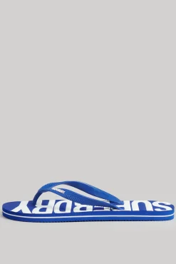 Superdry Chanclas Veganas Con Logotipo Vintage Logo Azul Oscuro Discount