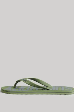 Superdry Chanclas Veganas Con Logotipo Vintage Logo Kaki Oscuro Hot