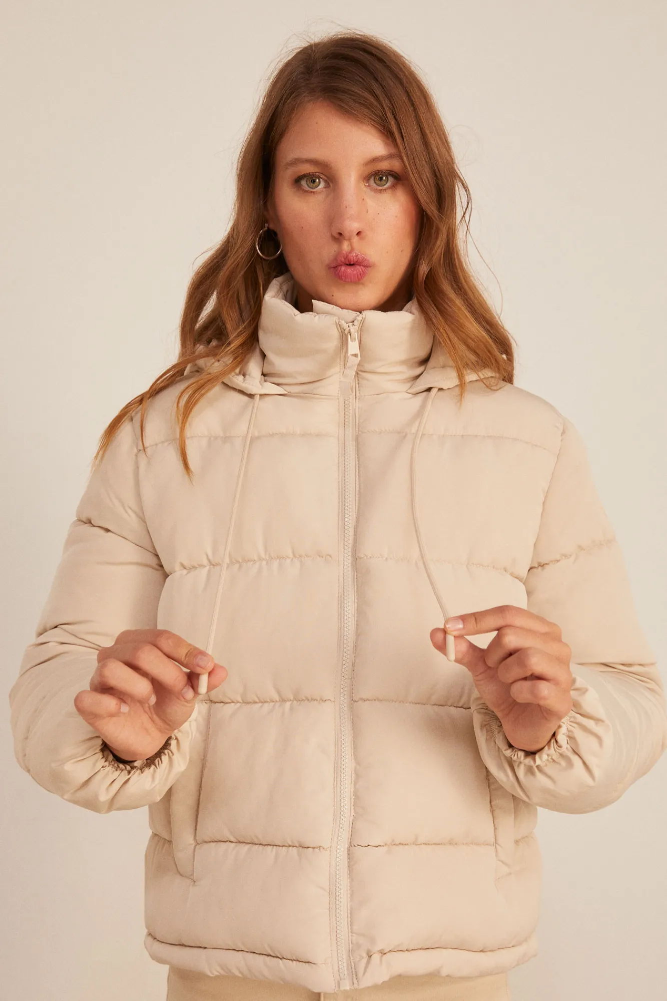 * Chaqueta Acolchada Poliester Reciclado Arena New